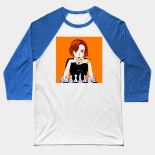 beth harmon the ginger in sports chess master art wallpaper Baseball T-Shirt